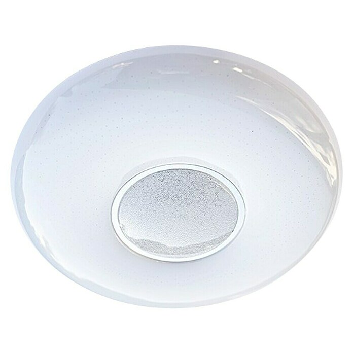 Green Tech LED stropna svjetiljka Claudia  (Ø x V: 390 x 70 mm, Opal, Hladna bijela) | BAUHAUS