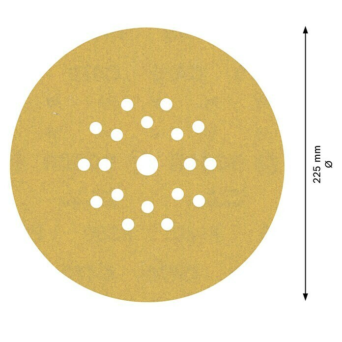 Bosch Expert Haftschleifscheiben C470 (Durchmesser: 225 mm, Körnung: 180, 25 Stk.) | BAUHAUS