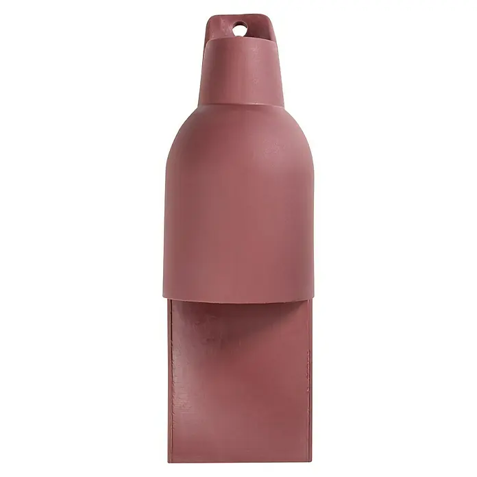 Schwaiger Anlegewerkzeug LSA PLUS - 125 x 20 x 70 mm - Nahaufnahme eines rosa-braunen Deko-Objekts mit einem Loch oben, das eine interessante Form und Textur aufweist.