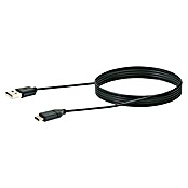 Schwaiger USB-Adapterkabel 3.1 C Stecker / 2.0 A Stecker (1 m, Schwarz) | BAUHAUS