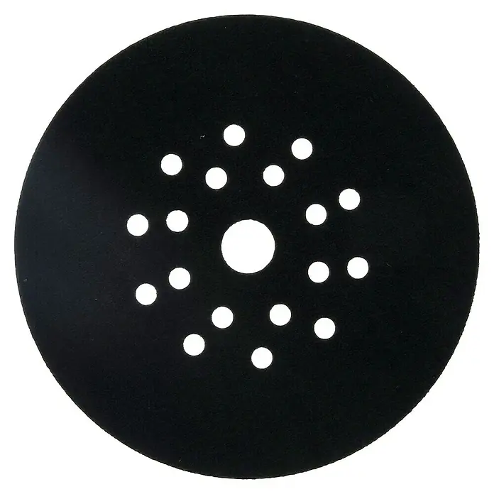 Bosch Schleiftellerschoner - Durchmesser: 215 mm, 2 Stk. - Schwarze Schleifscheibe mit Löchern für eine Staubabsaugung, ideal für eine saubere und effiziente Schleifarbeit.