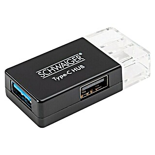 Schwaiger USB adapter 3.1C (1 x USB 3.1 C muški, 1 x USB 3.0 A ženski, 1 x USB 2.0 A ženski)