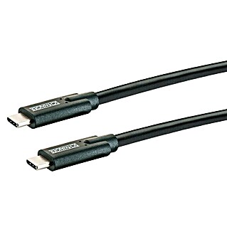 Schwaiger USB-Kabel 3.2 (1 m, USB C-Stecker, Schwarz)