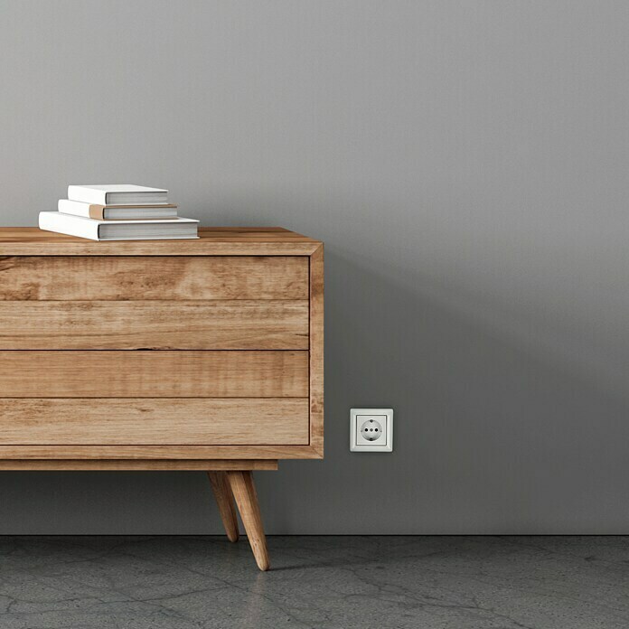 Gira System 55 Abdeckrahmen (Reinweiß, Hochglanz, 1-fach, Kunststoff)