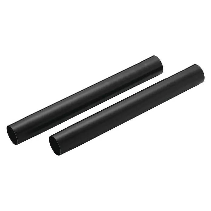 Nilfisk Sauger-Verlängerungsrohr - Passend für: Nilfisk Nass-Trockensauger Buddy & Multi - Abbildung von zwei schwarzen Schrumpfschläuchen für elektrische Anwendungen.