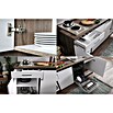 Respekta Cocina (195 cm, Con placa de dos fuegos, Gris)