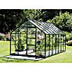 Vitavia Gewächshaus (4,45 x 2,57 x 2,3 m, Farbe: Smaragd, Einscheibensicherheitsglas (ESG), 3 mm)