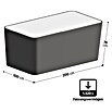 Gardol Hochbeet doppelwandig (200 x 100 x 76 cm, Stahl, Anthrazit) | BAUHAUS