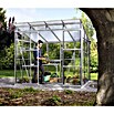 Vitavia Gewächshaus Freya 5900 (2,3 x 2,58 x 2,25 m, Farbe: Aluminium, Einscheibensicherheitsglas (ESG))
