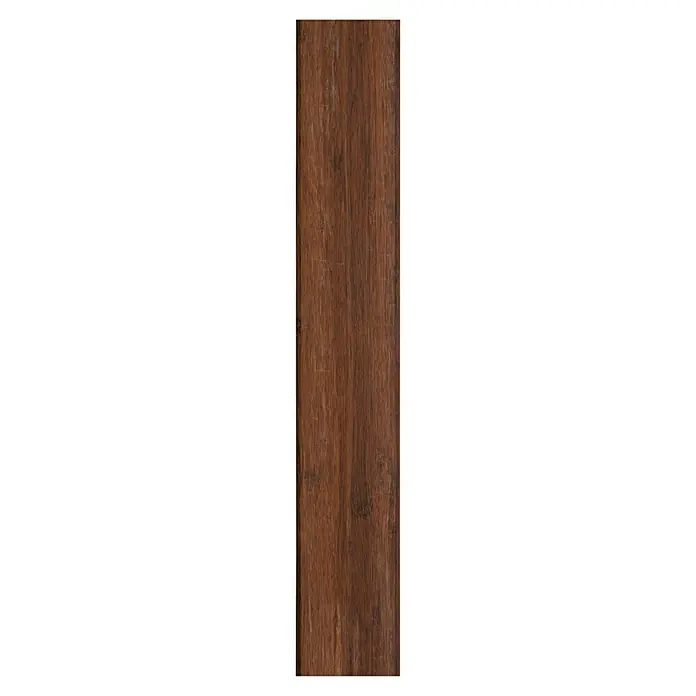 CoBaM Konstruktionsholz - 220 x 4 x 4,2 cm, Bambus - Detailaufnahme einer dunkelbraunen Holzdiele mit einer natürlichen Maserung, ideal für stilvolle Bodenbeläge und Innendesign.