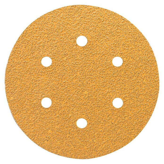 Craftomat Hoja de lija (Diámetro: 150 mm, Granulación: 40, Perforado)