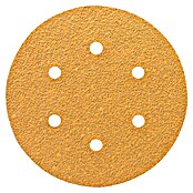 Craftomat Hoja de lija (Diámetro: 150 mm, Granulación: 40, Perforado)