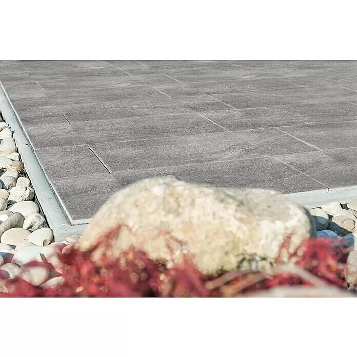 Diephaus Terrassenplatte Atlanta - 60 x 30 x 4 cm, Basalt, Beton - Stimmungsaufnahme