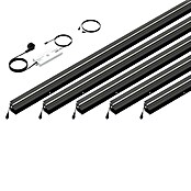 LyghtUp Zaunbeleuchtung Starter-Set (Länge: 173,3 cm, Anthrazit, Passend für: WPC- und Aluminium-Steckzäune, 7 -tlg.) | BAUHAUS