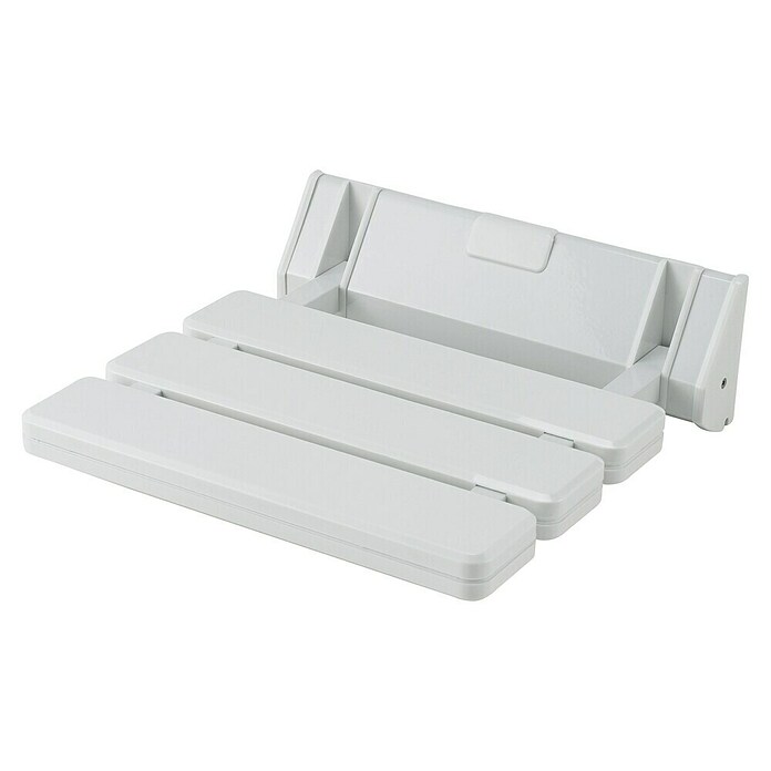 careosan Opklapbare douchestoel (32 x 32 cm, Belastbaarheid: 110 kg, Wit)