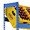 Simonrack Simonbottle Getränkekistenregal Bottleclick (H x B x T: 180 x 100 x 30 cm, Traglast Einlegeboden: 100 kg, Anzahl Böden: 3 Stk., Stecken, Blau) | BAUHAUS