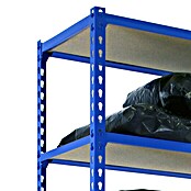 Simonrack Simonclick Metallregal Maderclick MegaPlus (H x B x T: 250 x 120 x 50 cm, Traglast pro Boden: 200 kg, Anzahl Böden: 6 Stk., Stecken, Blau) | BAUHAUS