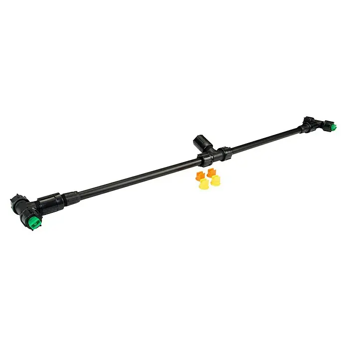 Solo Spritzbalken mit 2 Düsen - 60 cm, Kunststoff - Landwirtschaftliche Sprühvorrichtung mit Düsen, ideal für gleichmäßiges Ausbringen von Flüssigkeiten auf Feldern und in Gärten.