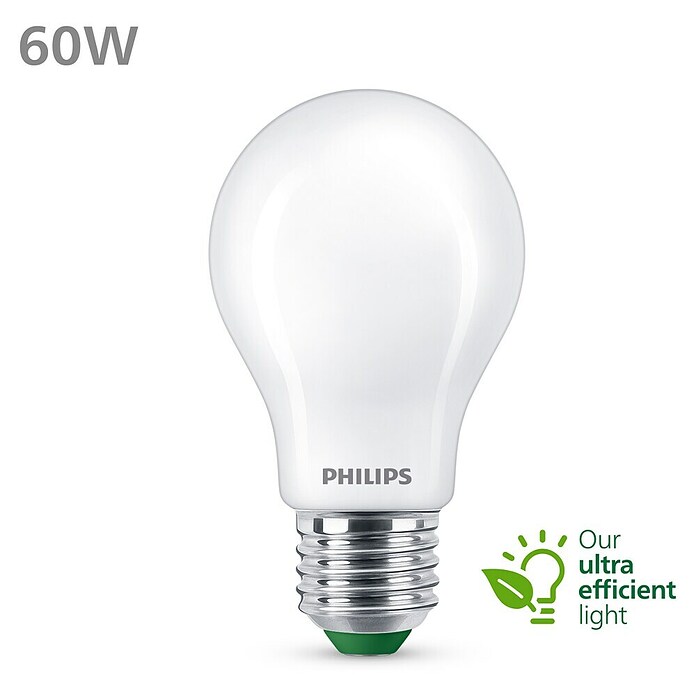 Philips Bombilla LED Clásica blanca (E27, Blanco frío, 840 lm, 4 W) | BAUHAUS