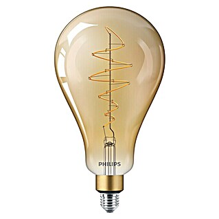Philips Bombilla LED Vintage Gold (E27, Intensidad regulable, Ámbar, 470 lm, 7 W, Globo)
