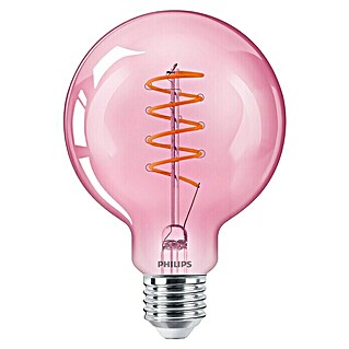 Philips Lámpara LED Deco (E27, Intensidad regulable, Ámbar, 250 lm, 4,5 W, Redonda)