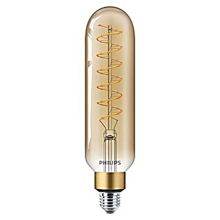Philips Lámpara LED Vintage Gold (E27, Intensidad regulable, Ámbar, 470 lm, 7 W, Cápsula)