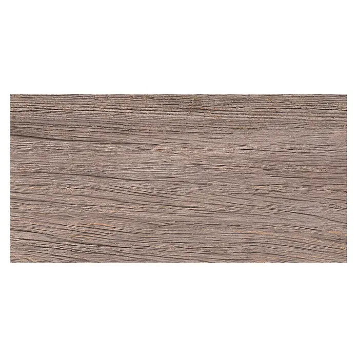 Feinsteinzeugfliese Betulla 2.0 - 30 x 60 cm, Braun, Matt - Nahaufnahme eines horizontalen Holzstücks mit deutlicher Maserung, ideal für Hintergründe und Texturen.