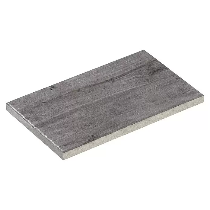 Diephaus Terrassenplatte Nashville - 60 x 30 x 4 cm, Graphit, Beton - Diagonale Ansicht
