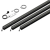 LyghtUp Zaunbeleuchtung Starter-Set (Länge: 173,3 cm, Anthrazit, Passend für: WPC- und Aluminium-Steckzäune, 5 -tlg.) | BAUHAUS