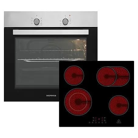Respekta  Einbauherd-Set SOLERO AB 120-33 + Abra KM 5500-28