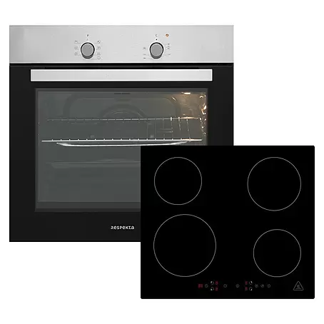 Respekta  Einbauherd-Set SOLERO AB 120-33 + Alex KM 4295l-28