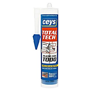 Ceys Adhesivo y sellador Total-Tech (Transparente, 290 ml)