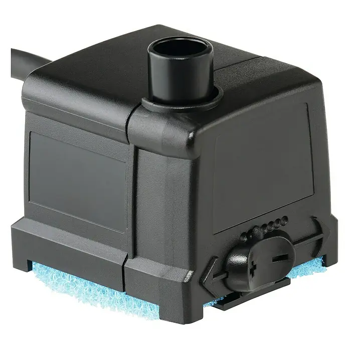 Oase Statuen-Zimmerbrunnenpumpe Aquarius Universal 440 I - 5 W, Max. Fontänenhöhe: 75 cm - Eine schwarze Aquariumpumpe, die für eine saubere und klare Wasserumgebung sorgt, ist ideal für Aquarienliebhaber.