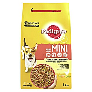 Pedigree Droogvoer voor honden Adult Mini (1,4 kg, Kip en Groenten)