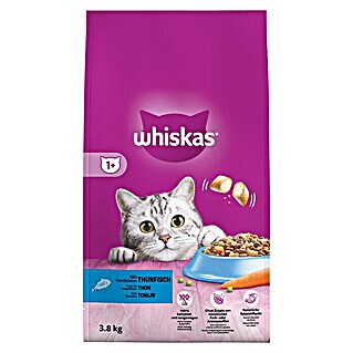 Whiskas Droogvoer voor katten 1+ (3,8 kg, Tonijn, Volwassen)
