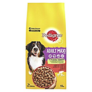 Pedigree Droogvoer voor honden Adult Maxi (15 kg, Rund en Rijst)