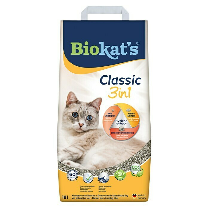 Afbeelding van Biokat's Kattenbakvulling Classic 3 in 1 18 l