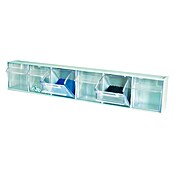 Organizador con gavetas extraíbles (Número de compartimentos: 4, Transparente)