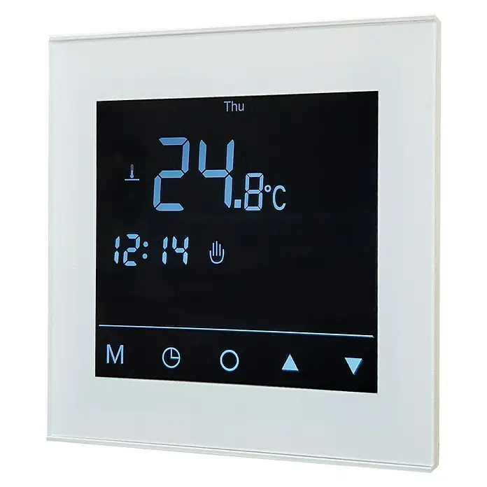 Admiral E-Power Thermostat Comfort Plus - Digital, Beheizbare Fläche: 20 m², Programmierbar - Intelligenter Thermostat mit Touchscreen und digitaler Anzeige. Temperaturregelung für ein gemütliches Zuhause.