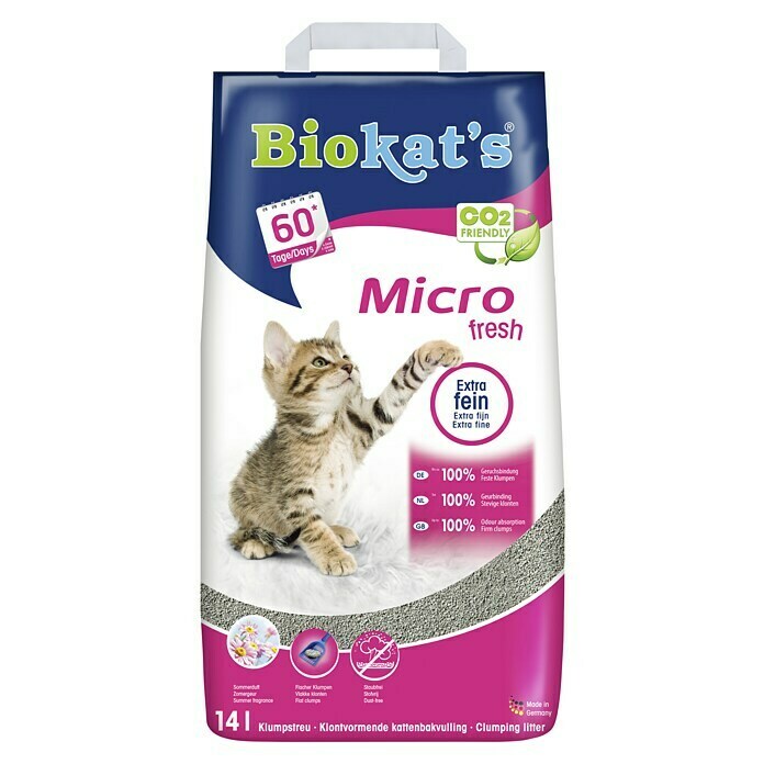 Afbeelding van Biokat's Kattenbakvulling Micro Fresh 14 l