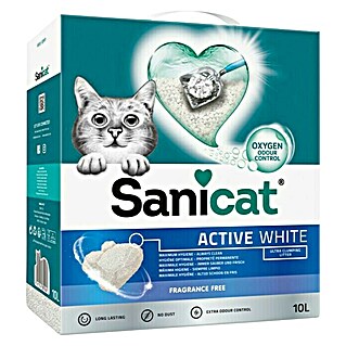 Sanicat Kattenbakvulling Active White (10 l)