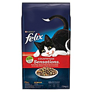 Felix Droogvoer voor katten Countryside Sensations (7,5 kg, Rund, Kip en Groenten)