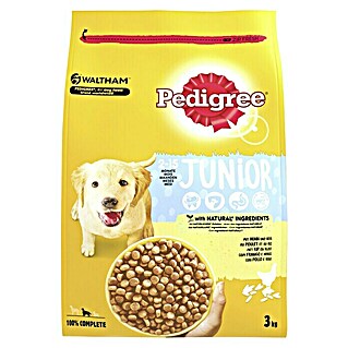 Pedigree Droogvoer voor honden Junior (3 kg, Kip en rijst)