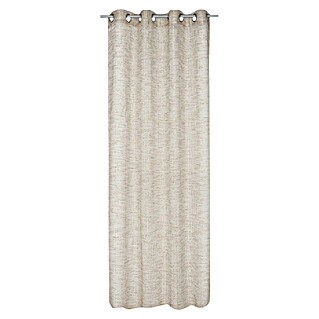 Visillo para ventana Ethnique (140 x 250 cm, 100% poliéster, Beige/Blanco)