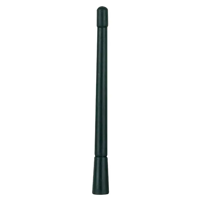Antena extensible de recambio - Largo: 18 cm - Antena de varilla negra. Una antena robusta y fiable para una mejor intensidad de la señal y una comunicación clara en diversas aplicaciones.