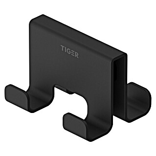 Tiger Caddy Handdoekhaak Dubbel (Zwart)