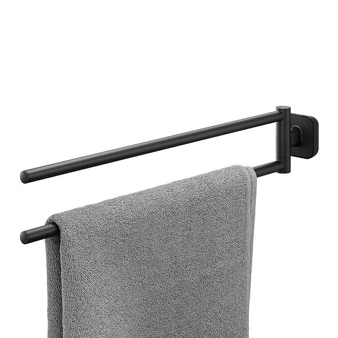 Tiger Handdoekhouder Carv 2-armig (Zwart) | BAUHAUS