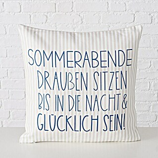 Kissen Sommerabend (Sommerabend, 45 x 45 cm, 100 % Polyester)