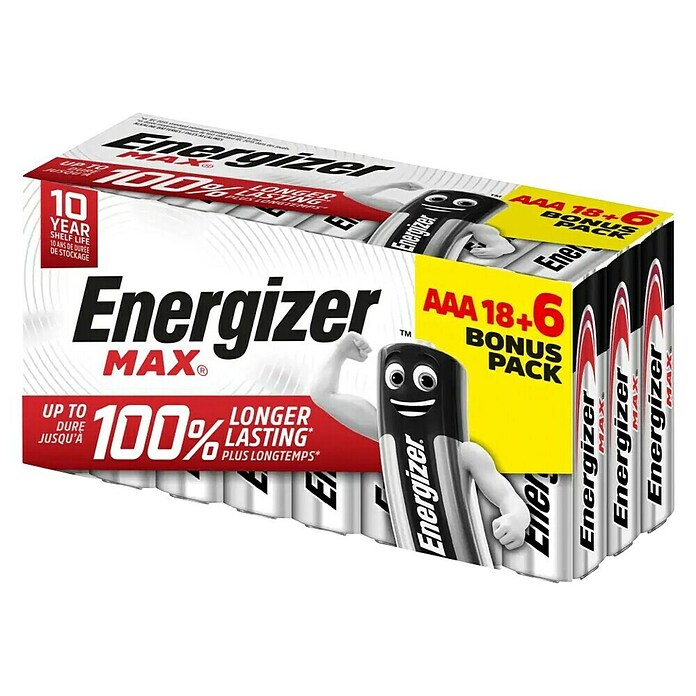 Energizer Max Batterie alcaline Micro AAA