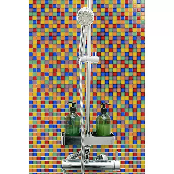 Mosaikfliese Quadrat Crystal CM 4SE10 - 30 x 30 cm, Mehrfarbig, Glänzend - Stimmungsaufnahme
